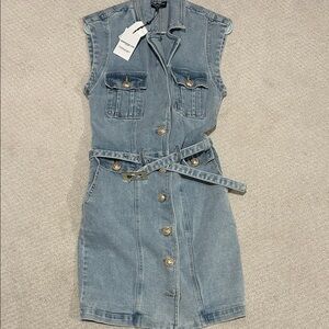 Generation Love Blue Denim Sleeveless Dress